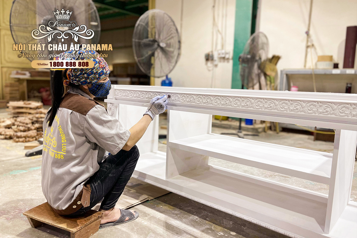 Chà nhám nội thất tân cổ điển