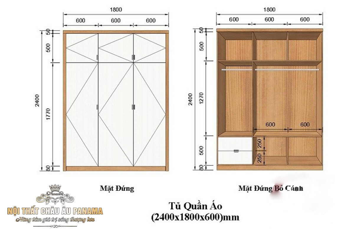 Tủ áo tân cổ điển