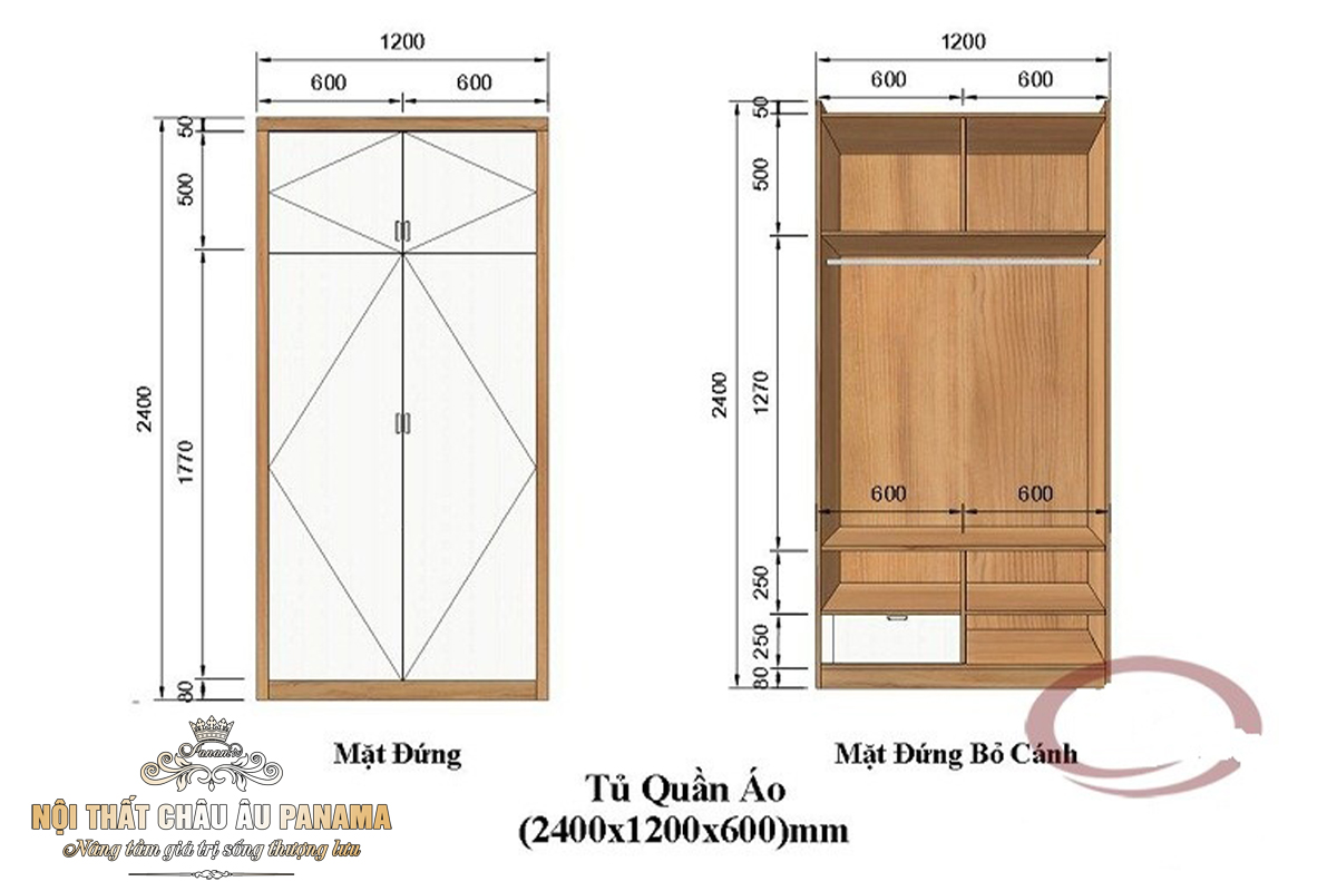 Tủ áo tân cổ điển