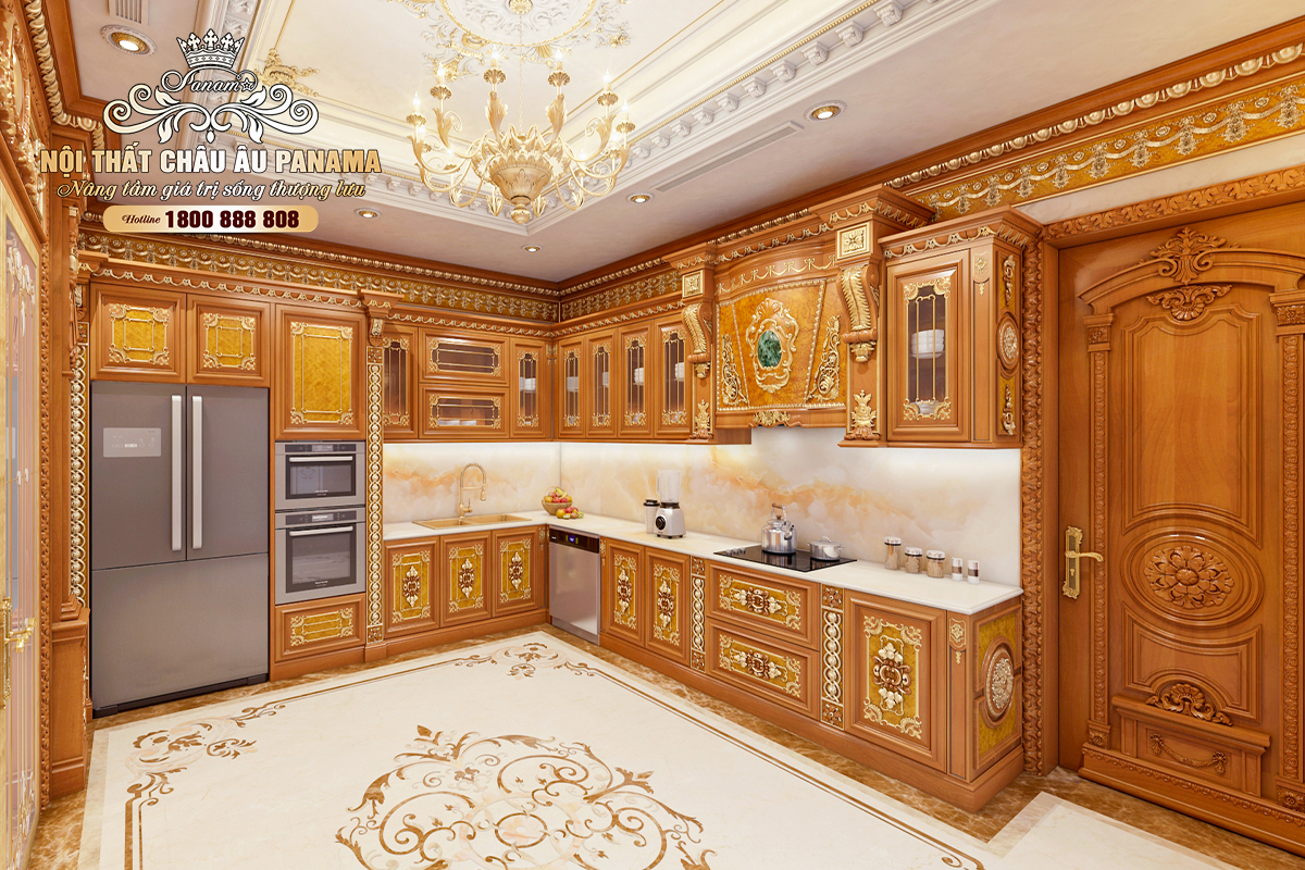 Tủ bếp tân cổ điển