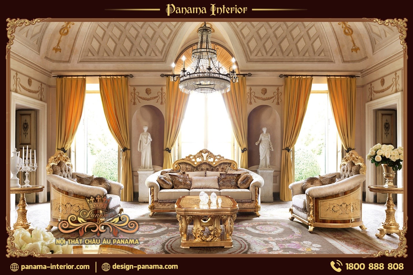 Sofa tân cổ điển royal